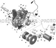 ROTAX - Magneto and Electric Starter pour Seadoo 2023 WAKE PRO 230