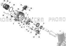 ROTAX - iDF Gearbox pour Seadoo 2024 GTI 170 SE - 30RH - SE package - Ice Metal - Audio