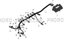 ROTAX - Engine Harness And Electronic Module pour Seadoo 2024 GTR 230 - 36RB - STD package - Eclipse Black