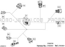 Electric - Steering Wiring Harness - 278004324 pour Seadoo 2024 GTR 230 - 36RB - STD package - Eclipse Black