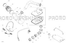 Engine - Exhaust pour Seadoo 2024 RXT X 325 - 10RD - X package - Ice Metal - Audio