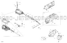 Mechanic - Reverse pour Seadoo 2024 RXT X 325 - 10RE - X package - Fiery Red Metallic