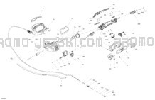 Mechanic - Steering pour Seadoo 2024 RXT X 325 - 10RE - X package - Fiery Red Metallic
