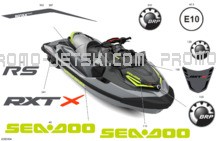 Body - Decals pour Seadoo 2024 RXT X 325 - 10RF - X package - Ice Metal