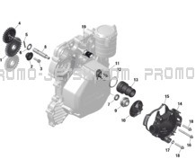 ROTAX - Engine Cooling pour Seadoo 2024 SPARK 900 HO ACE - 64RF - Conv package - Dazzling Blue - 2UP