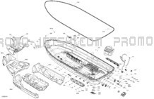 Body - Hull pour Seadoo 2024 WAKE 170 - 35RB - Base package - Neo Mint