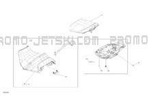 Body - Seat pour Seadoo 2024 WAKE 170 - 35RD - Base package - Neo Mint - Audio