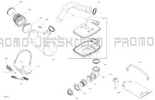 Engine - Exhaust pour Seadoo 2024 WAKE PRO 230 - 13RB - Pro package - Neo Mint - Audio