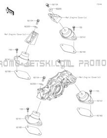 Engine Mount pour Kawasaki 2021 JET SKI® STX®160