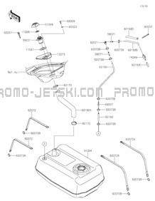 Fuel Tank pour Kawasaki 2021 JET SKI® STX®160LX