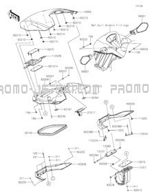 Hull Front Fittings pour Kawasaki 2021 JET SKI® STX®160LX