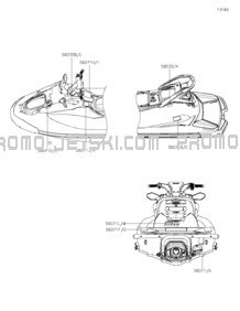 Labels pour Kawasaki 2021 JET SKI® STX®160X