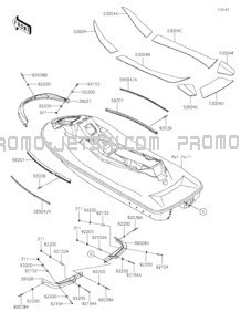 Pads pour Kawasaki 2021 JET SKI® STX®160X