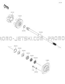 Drive Shaft pour Kawasaki 2021 JET SKI® SX-R