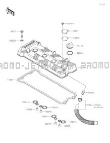 Cylinder Head Cover pour Kawasaki 2021 JET SKI® ULTRA® 310LX