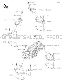 Engine Mount pour Kawasaki 2021 JET SKI® ULTRA® 310LX