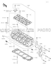 Cylinder Head pour Kawasaki 2021 JET SKI® ULTRA® 310R