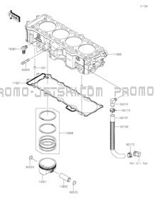 Cylinder Piston(s) pour Kawasaki 2021 JET SKI® ULTRA® 310R