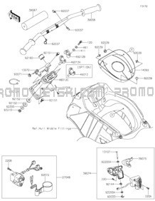 Handlebar pour Kawasaki 2021 JET SKI® ULTRA® 310R