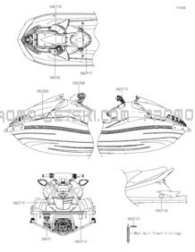 Labels pour Kawasaki 2021 JET SKI® ULTRA® 310R