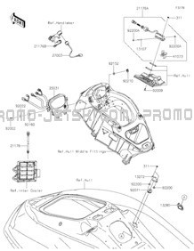 Meters pour Kawasaki 2021 JET SKI® ULTRA® 310R