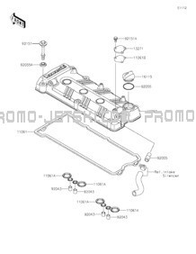 Cylinder Head Cover pour Kawasaki 2021 JET SKI® ULTRA® LX