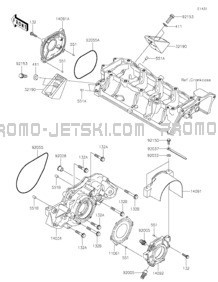 Engine Cover(s) pour Kawasaki 2021 JET SKI® ULTRA® LX