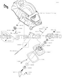 Handle Pole pour Kawasaki 2021 JET SKI® ULTRA® LX