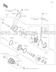 Starter Motor pour Kawasaki 2021 JET SKI® ULTRA® LX