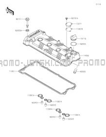 Cylinder Head Cover pour Kawasaki 2022 JET SKI® SX-R