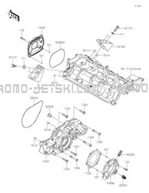 Engine Cover(s) pour Kawasaki 2022 JET SKI® ULTRA® 310X