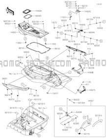 Hull Rear Fittings pour Kawasaki 2022 JET SKI® ULTRA® 310X