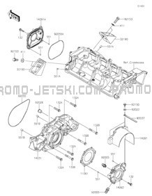 Engine Cover(s) pour Kawasaki 2022 STX 160