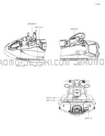 Labels pour Kawasaki 2022 STX 160