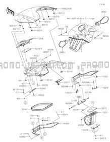 Hull Front Fittings pour Kawasaki 2022 STX 160LX