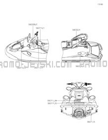 Labels pour Kawasaki 2022 STX 160LX