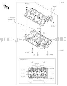 Crankcase pour Kawasaki 2022 Ultra LX