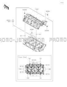 Crankcase pour Kawasaki 2023 JET SKI® STX® 160