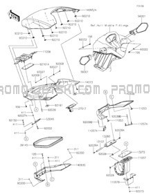 Hull Front Fittings pour Kawasaki 2023 JET SKI® STX® 160