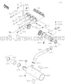 Muffler(s) pour Kawasaki 2023 JET SKI® SX-R 160