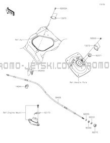 Cables pour Kawasaki 2023 JET SKI® ULTRA® 160LX