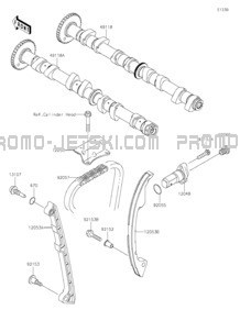 Camshaft(s) Tensioner pour Kawasaki 2023 JET SKI® ULTRA® 160LX