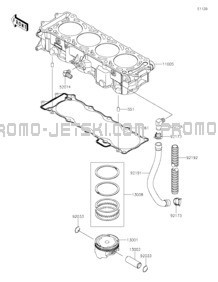 Cylinder Piston(s) pour Kawasaki 2023 JET SKI® ULTRA® 160LX