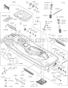 Hull pour Kawasaki 2023 JET SKI® ULTRA® 160LX