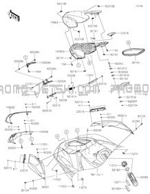 Hull Front Fittings pour Kawasaki 2023 JET SKI® ULTRA® 160LX