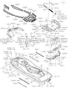 Pads pour Kawasaki 2023 JET SKI® ULTRA® 160LX