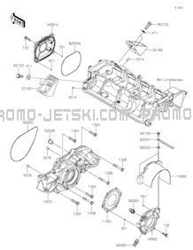 Engine Cover(s) pour Kawasaki 2023 JET SKI® ULTRA® 160LX-S