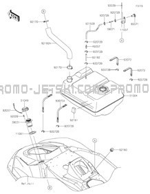 Fuel Tank pour Kawasaki 2023 JET SKI® ULTRA® 310LX