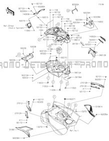 Hull Middle Fittings pour Kawasaki 2023 JET SKI® ULTRA® 310LX