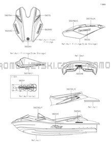 Decals pour Kawasaki 2023 JET SKI® ULTRA® 310LX-S